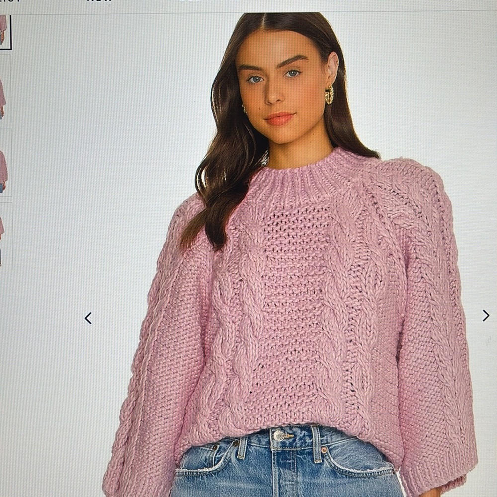 NWT For Love & Lemons Angie Oversized Sweater Size Medium - Picture 2 of 5